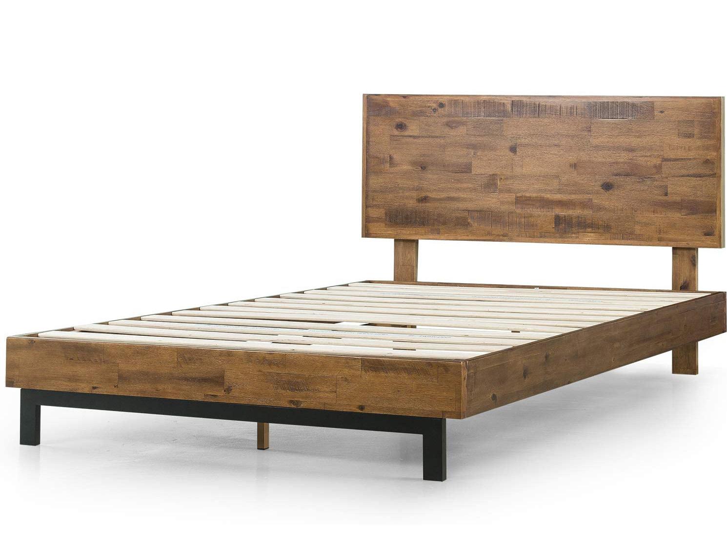 Zinus Tricia Wood Platform King Bed Frame + Adjustable Headboard for $195.97 Shipped