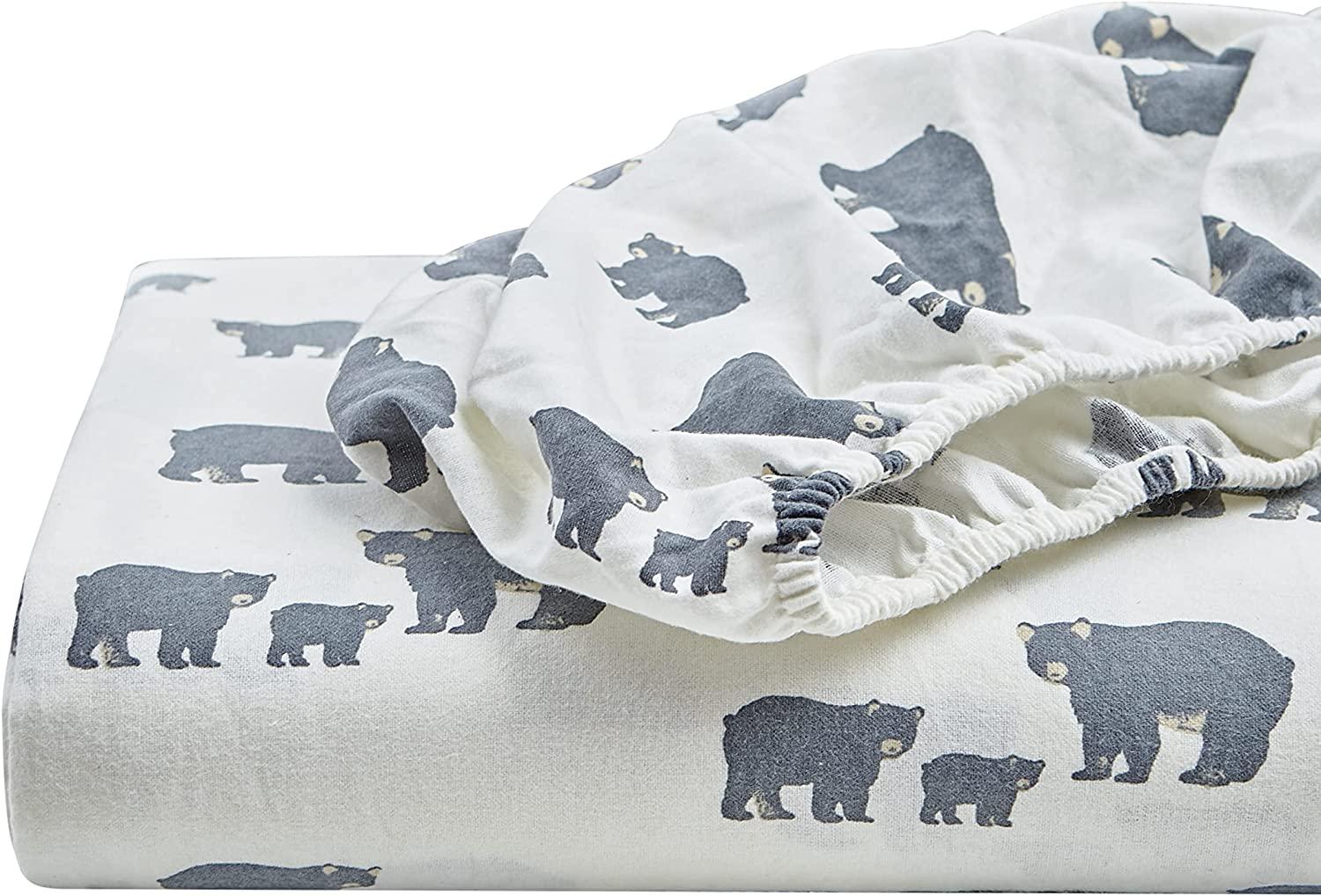 Eddie Bauer 3-Piece Cotton Flannel Bedding Set for $19.96