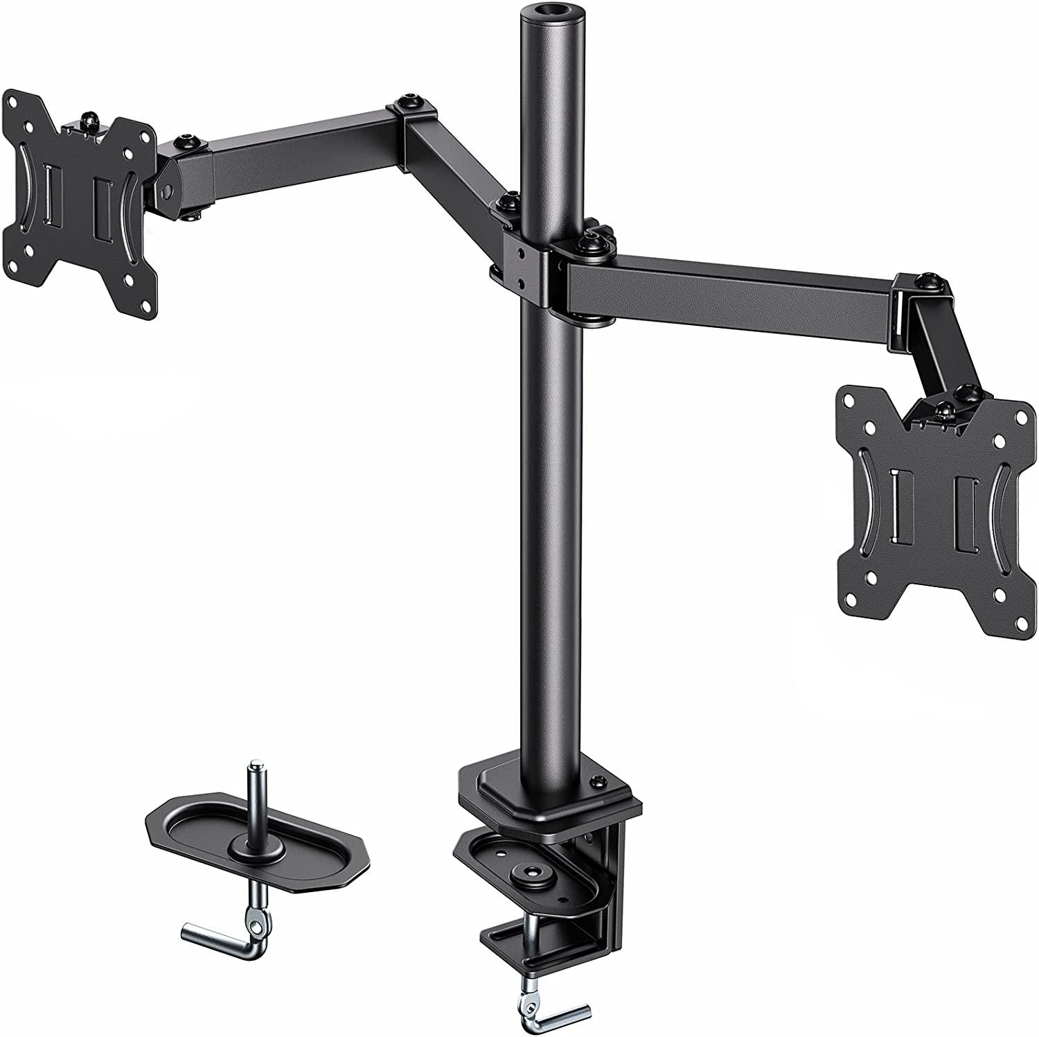 Dual Monitor Arms Desk Mount for $17.38 Shipped