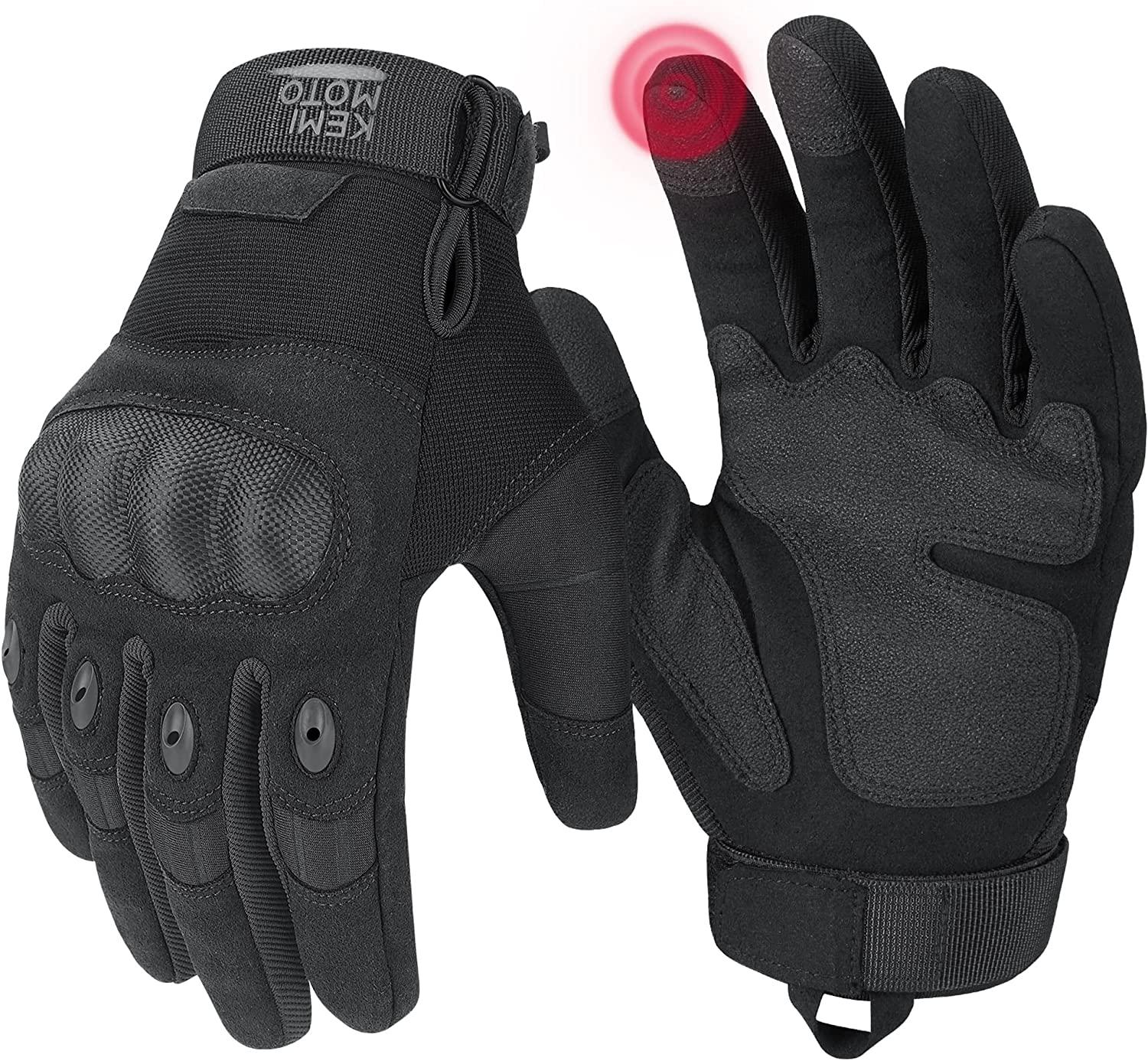 Kemimoto Tactical Gloves with Touchscreen Capability for $8.99