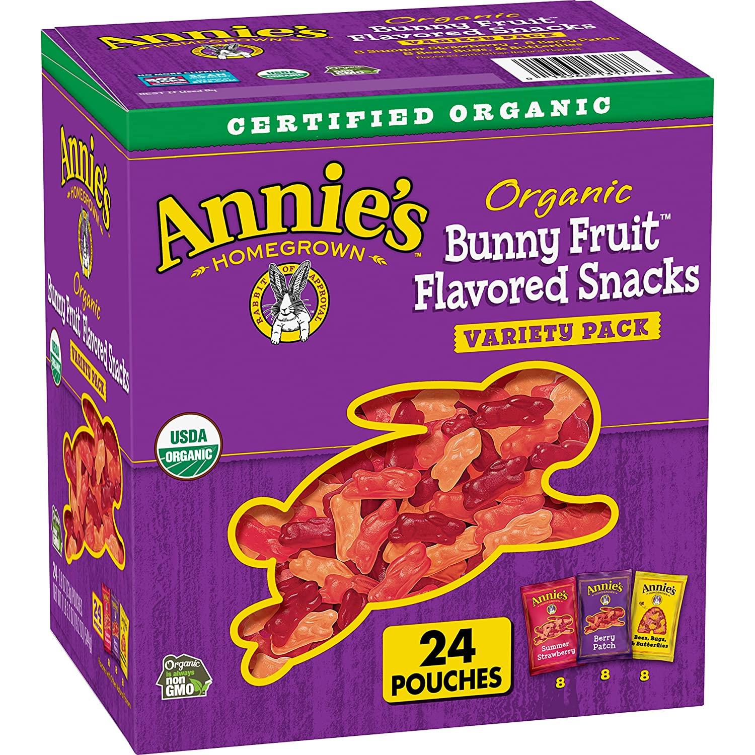 Annies Organic Bunny Fruit Snack Pouches 24 Count for $8.38 Shipped