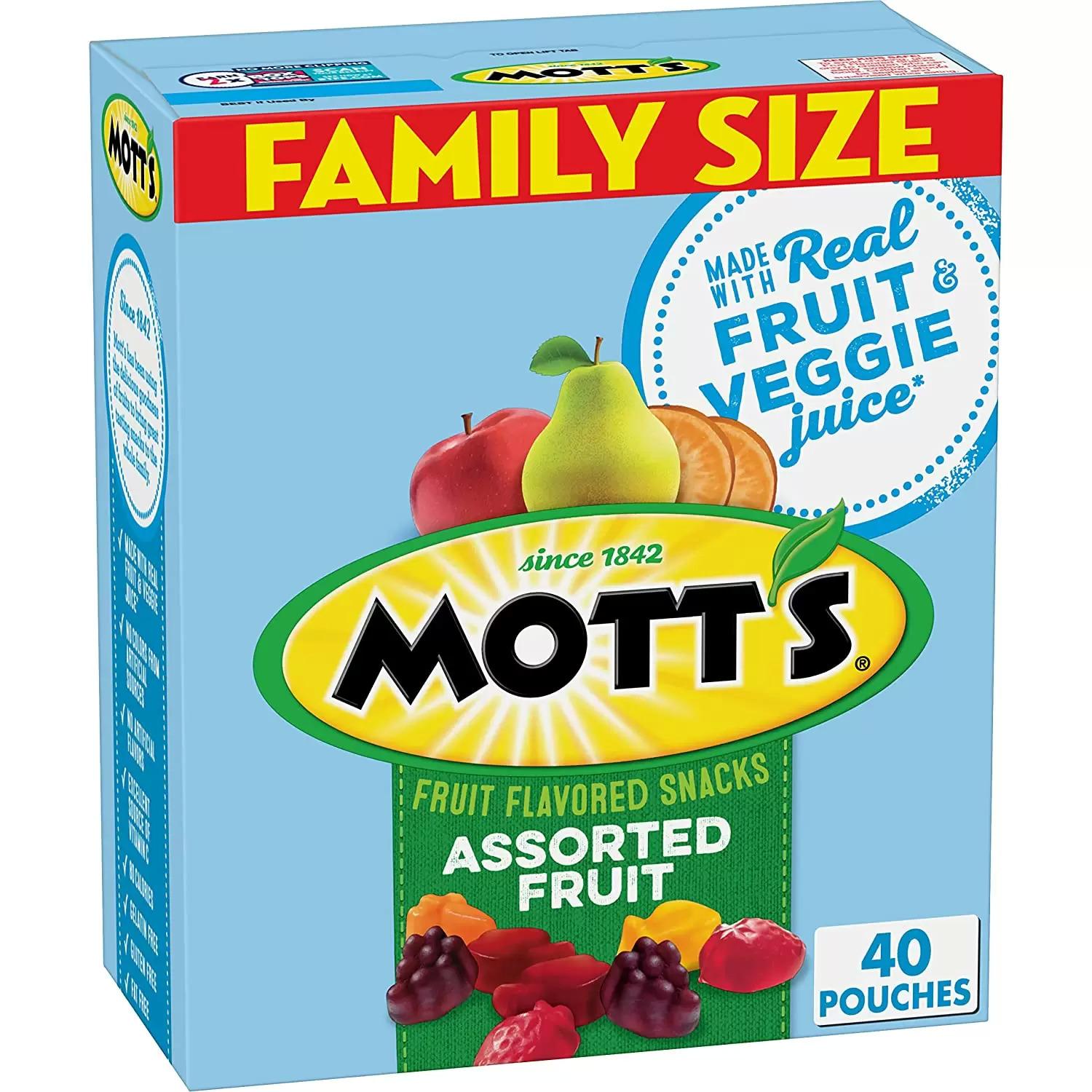 Motts Fruit Flavored Snack Pouches Assorted Fruit for $5.74 Shipped