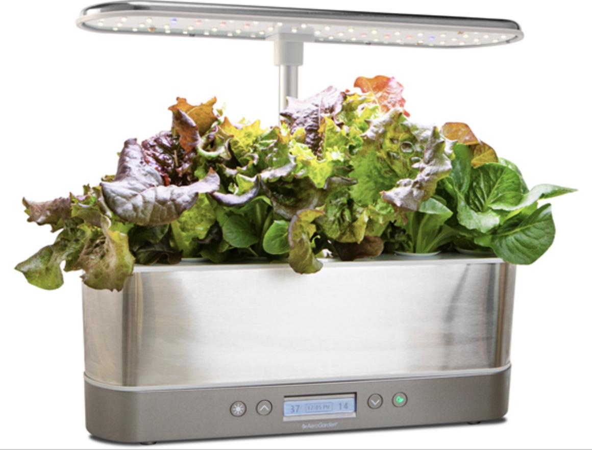 AeroGarden Harvest Elite Slim Indoor Garden with LED Grow Light for $49.99