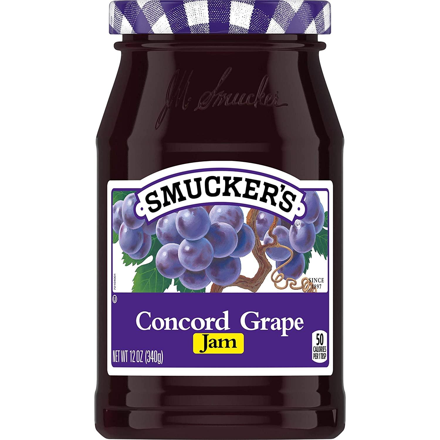 Smuckers Concord Grape Jam 6 Pack for $10.88 Shipped