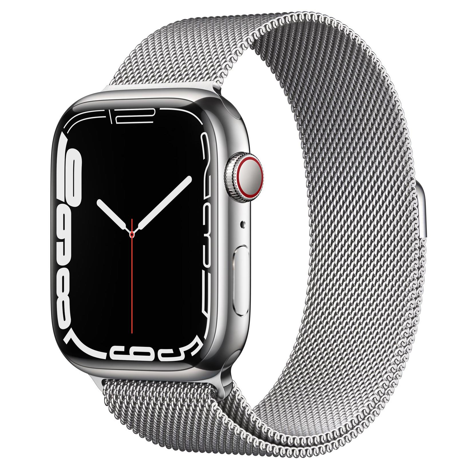 Apple Watch Series 7 GPS 45mm Cellular Stainless Steel Smartwatch for $429 Shipped