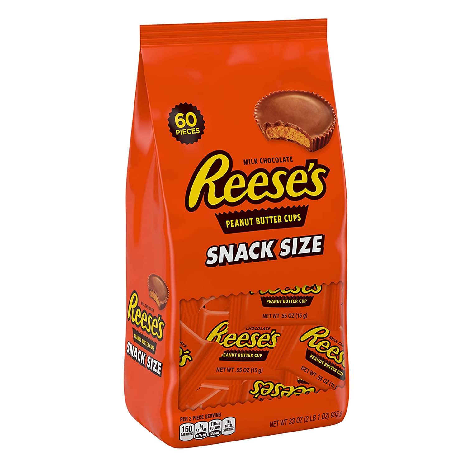 Reeses Milk Chocolate Peanut Butter Snack Bulk Bag for $8.54 Shipped