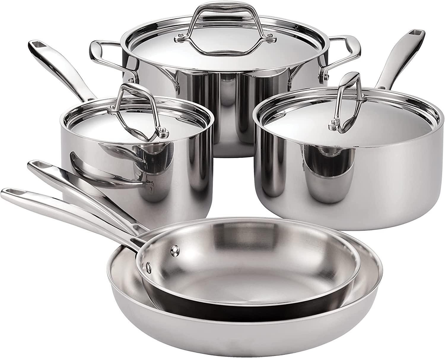 Tramontina Tri Ply Stainless Steel Cookware Set for $157.97 Shipped