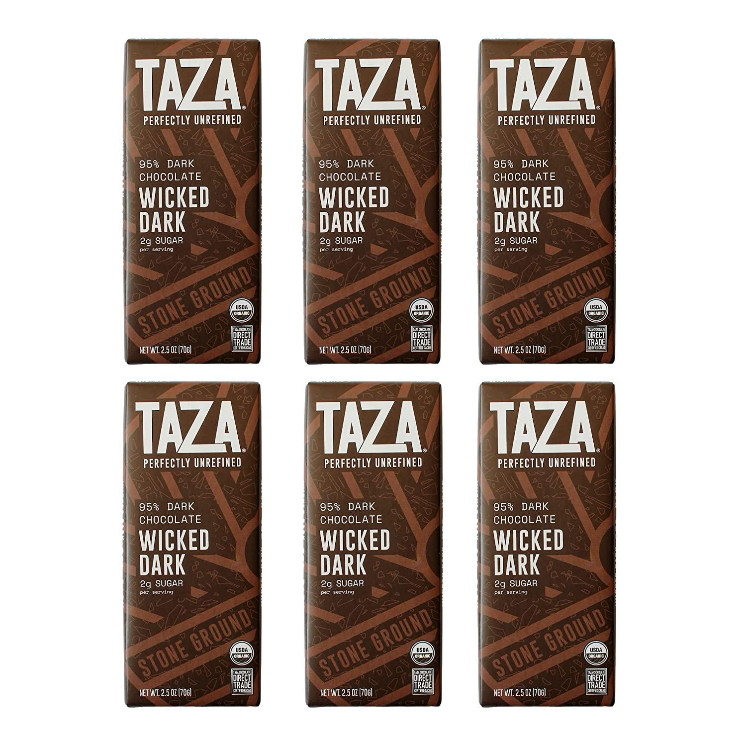 Taza Wicked Dark Chocolate Organic Amaze Bar 6 Pack for $15.88 Shipped