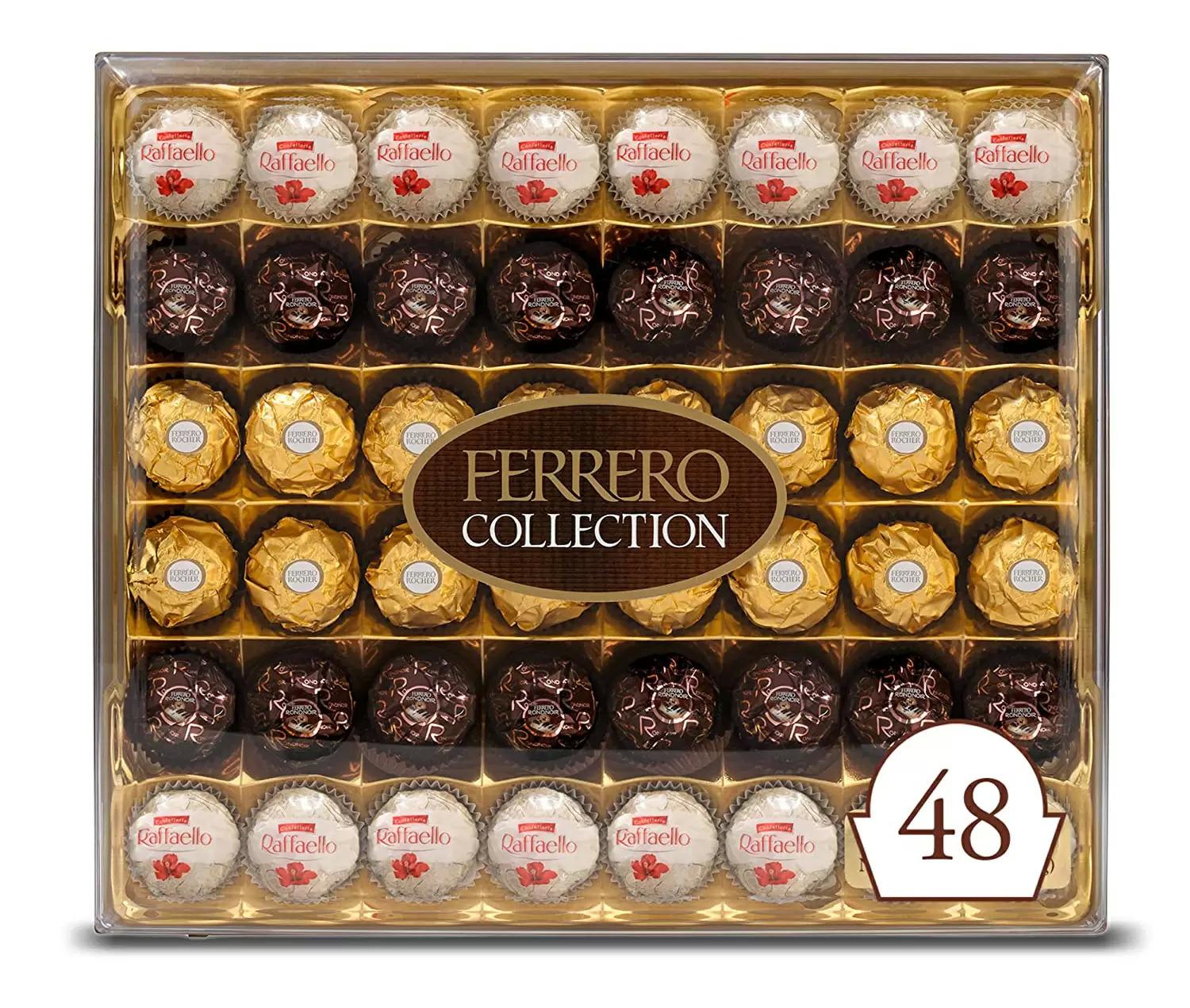 Ferrero Rocher Collection Fine Hazelnut Milk Chocolates Gift Box for $14.24