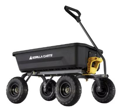 Gorilla Carts Poly Yard Cart for $99.98 Shipped