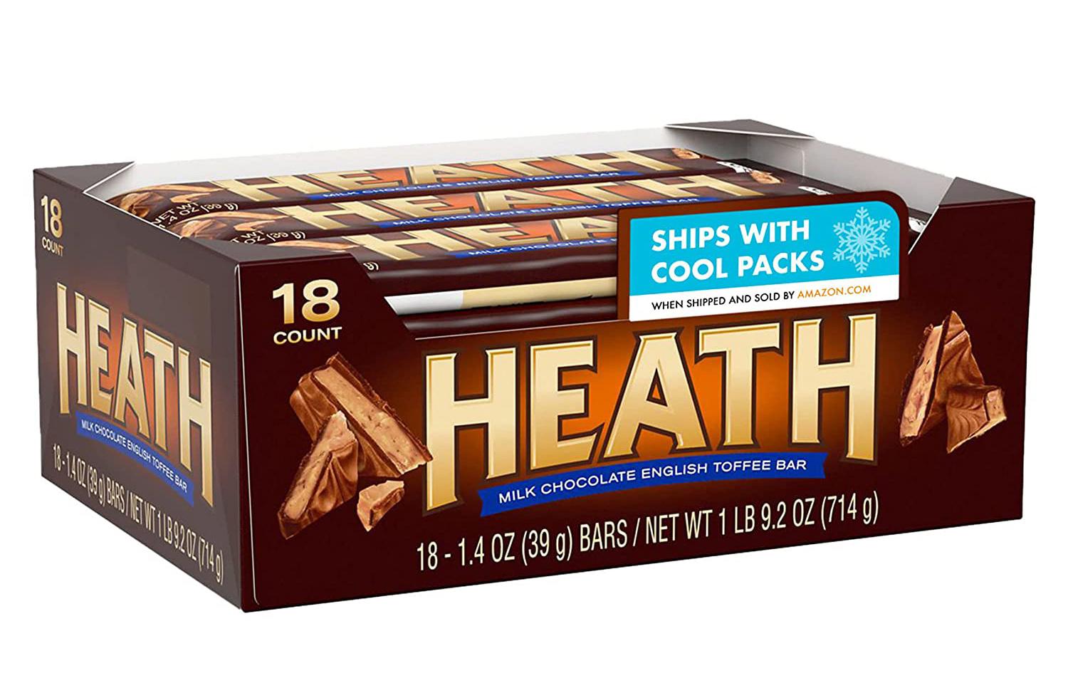 Heath Milk Chocolate English Toffee Candy Bars 18 Pack for $14.11