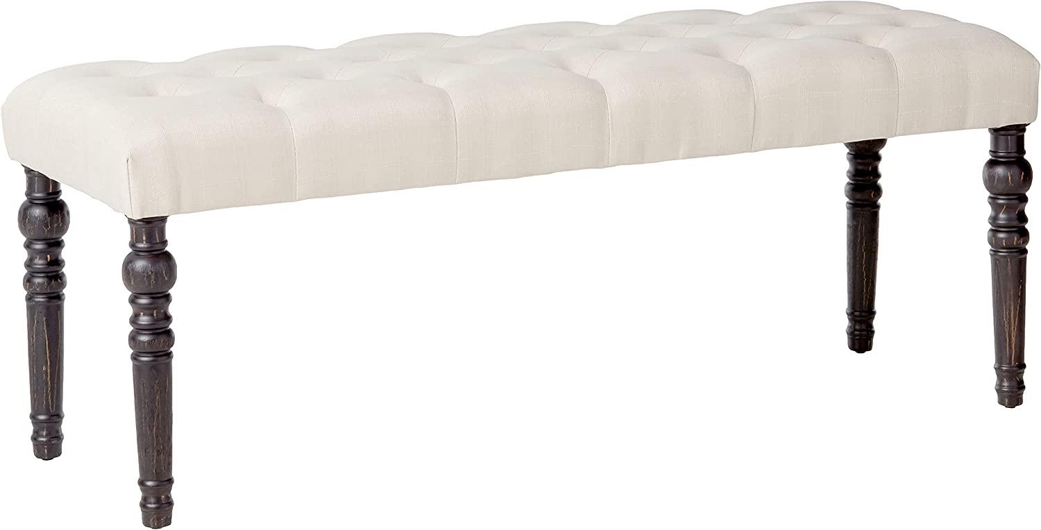 Roundhill Furniture Leviton Fabric Tufted Dining Bench for $69 Shipped