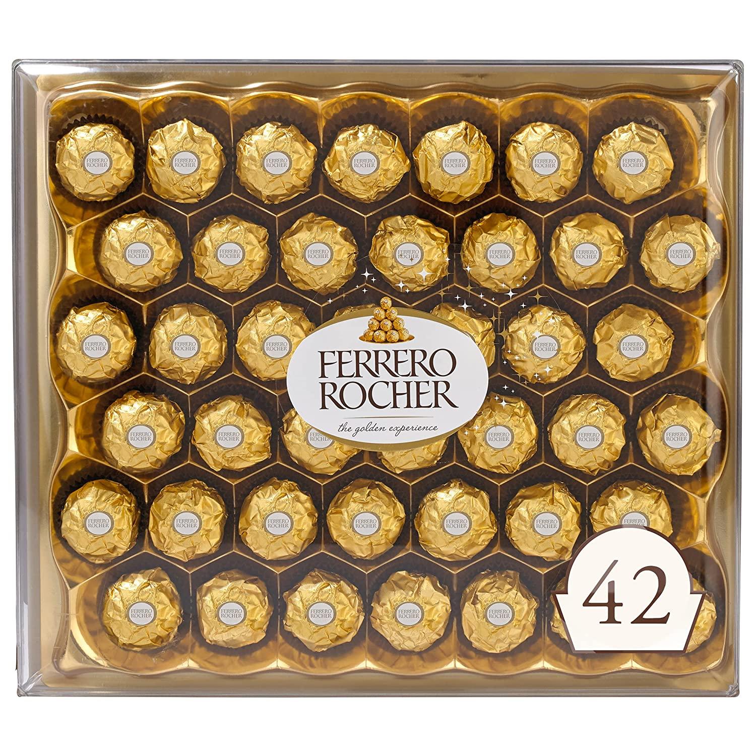 Ferrero Rocher Fine Hazelnut Milk Chocolates Gift Box for $12.32