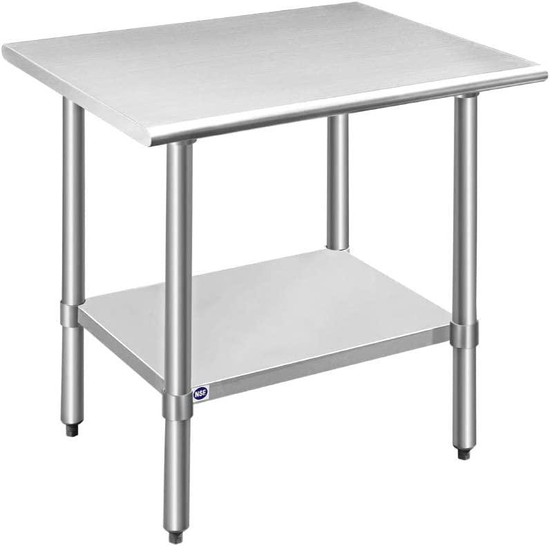 Stainless Steel Table for Prep and Work for $81.55 Shipped