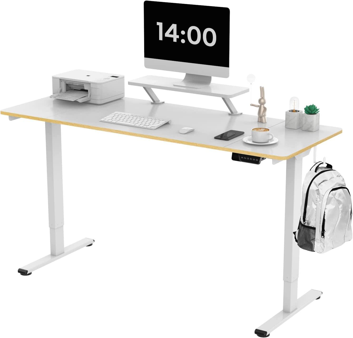 SanoDesk Height Adjustable Electric Standing Desk for $