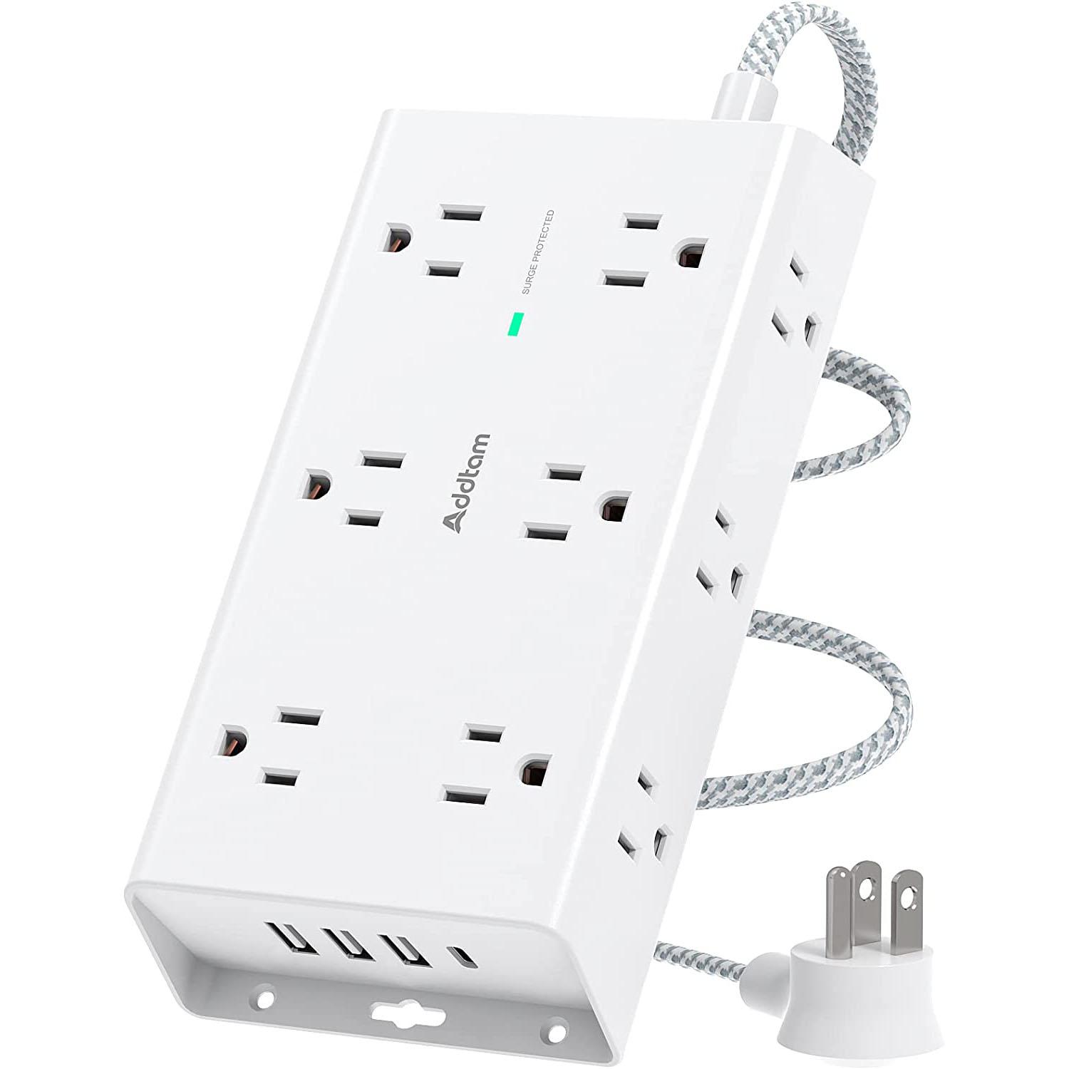 Surge Protector Power Strip with 12-Outlets and 4 USB Ports for $15.95 Shipped