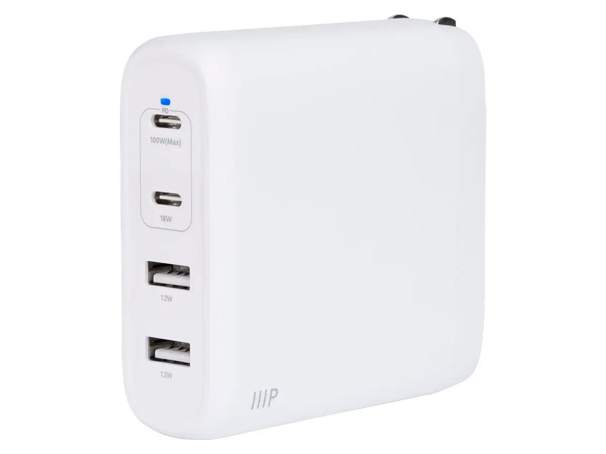 Monoprice 100W 4-port PD USB-C Foldable Wall Charger for $32 Shipped