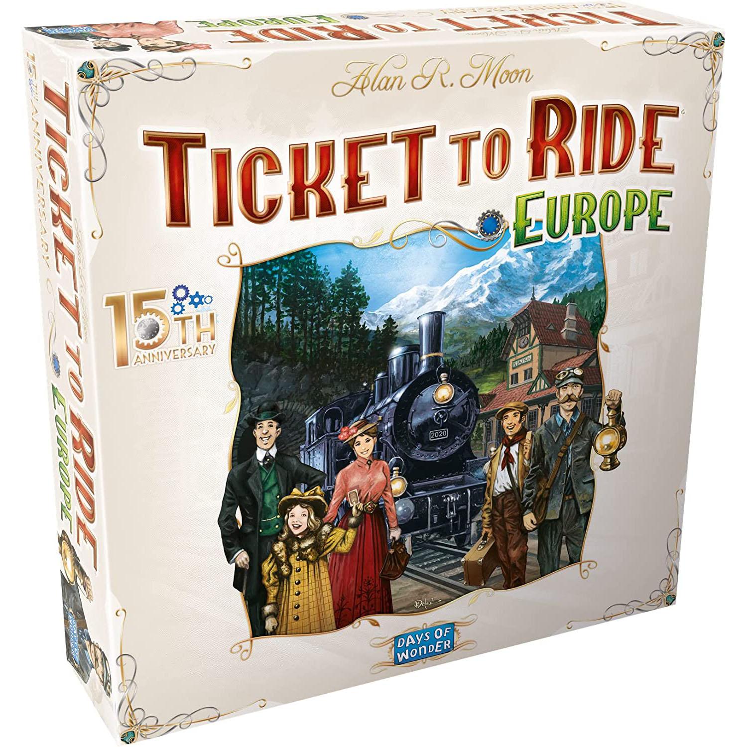 Ticket to Ride Europe Board Game 15th Anniversary Edition for $47.99 Shipped