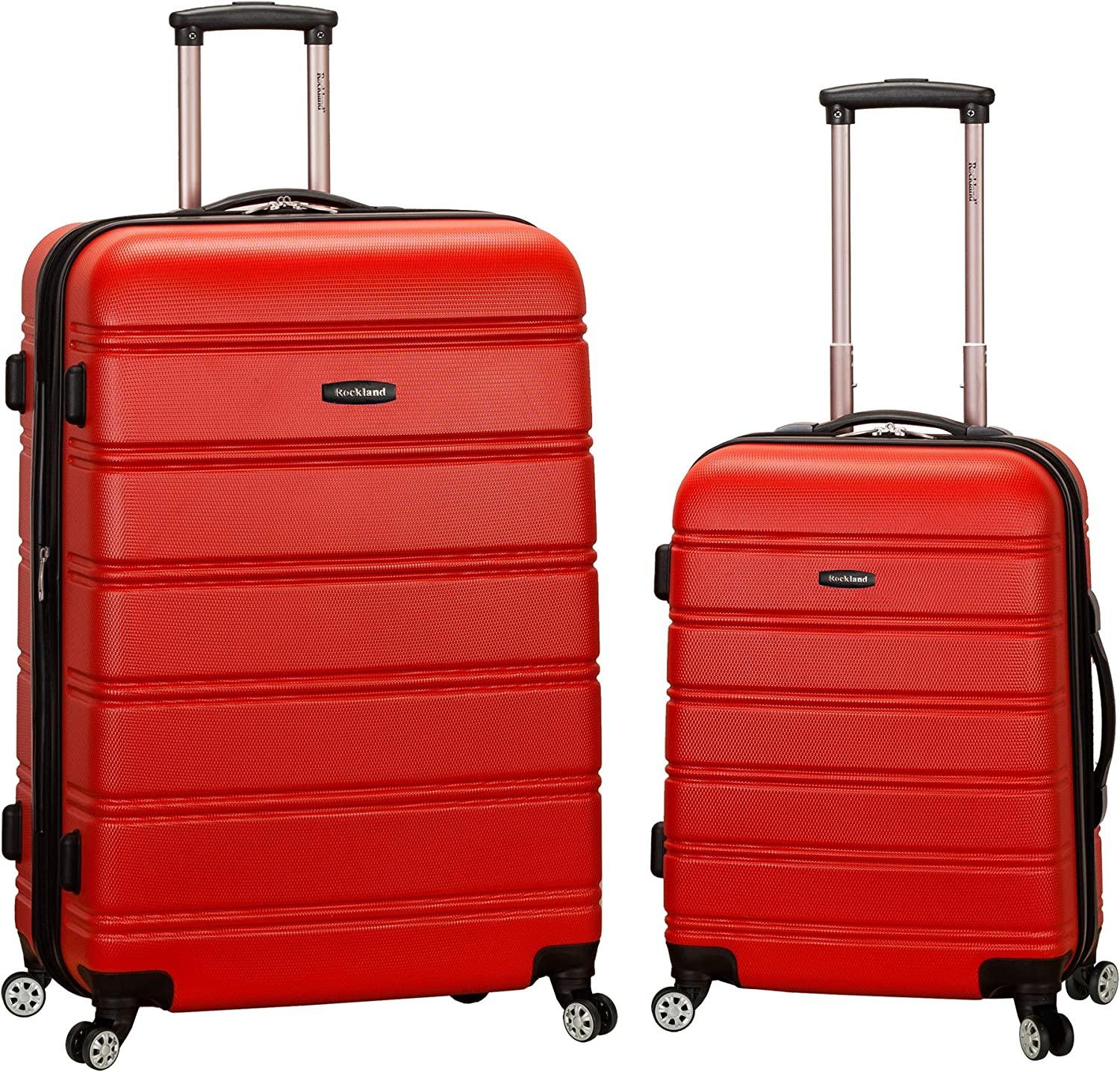 Rockland Melbourne Hardside Expandable Spinner Wheel Luggage Set for $91.51 Shipped