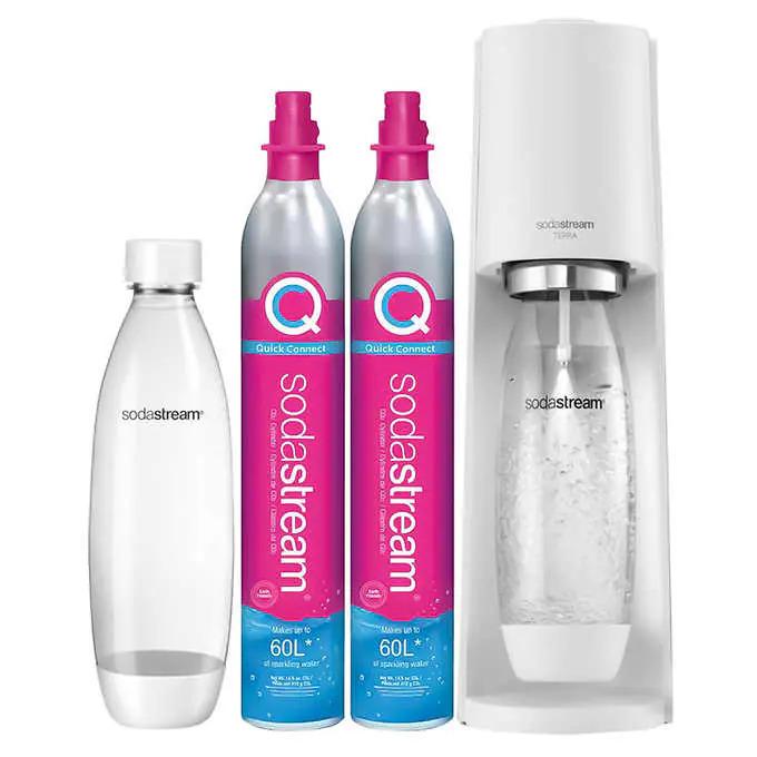 Sodastream Terra CQC Sparkling Water Maker Bundle for $74.99 Shipped