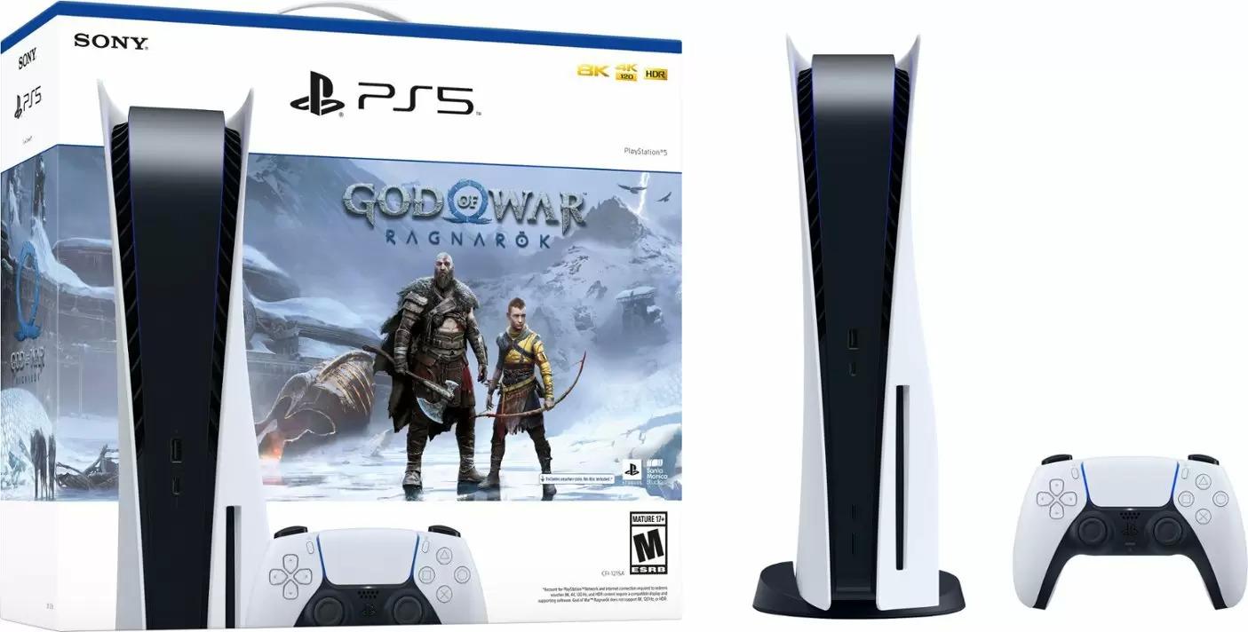 Sony PlayStation 5 Disc Edition God of War Ragnarok Console Bundle $479.99 Shipped