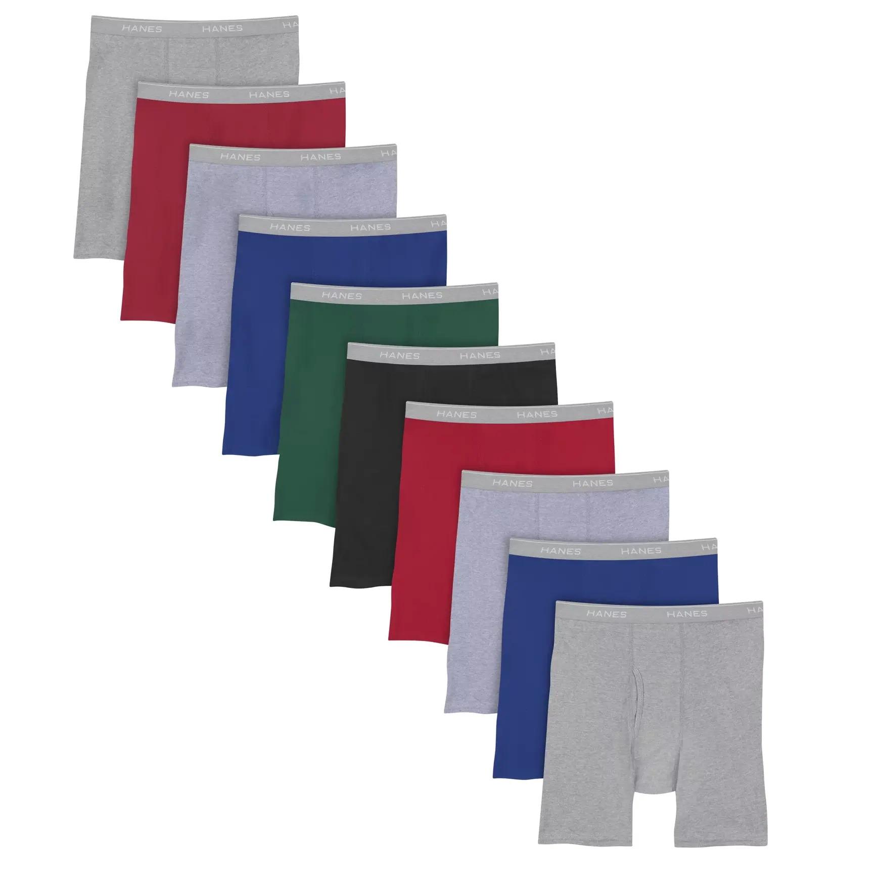 Hanes Mens Super Value Pack Assorted Boxer Briefs 10 Pack for $19.98