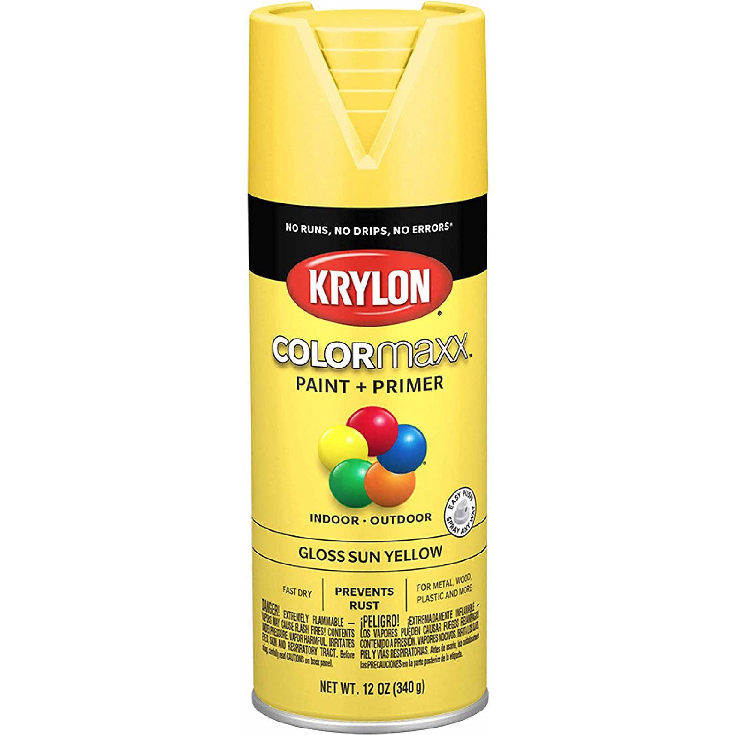 Krylon COLORmaxx Spray Paint and Primer for $2.99 Shipped