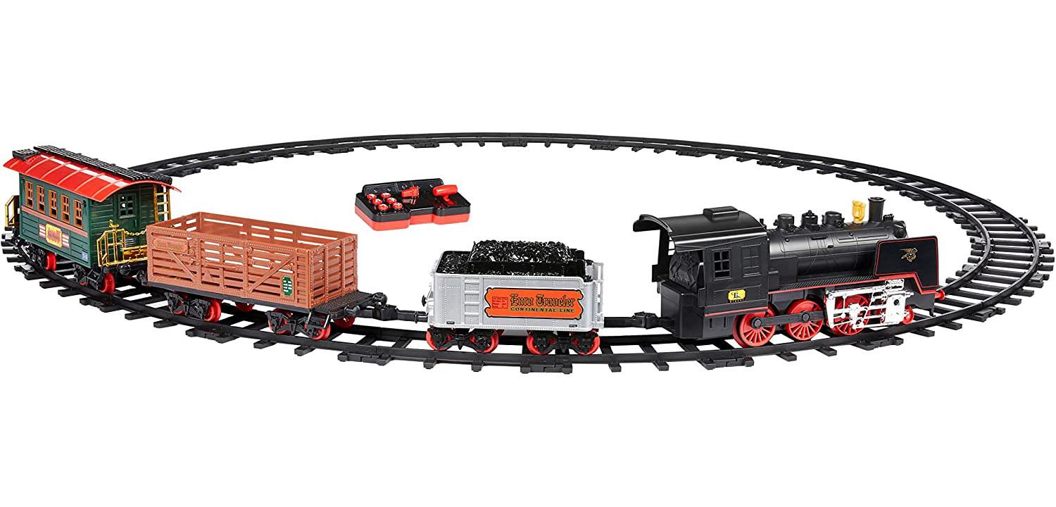 Amazon Basics Remote Control Battery Operated 4-Car Train Set for $12.11