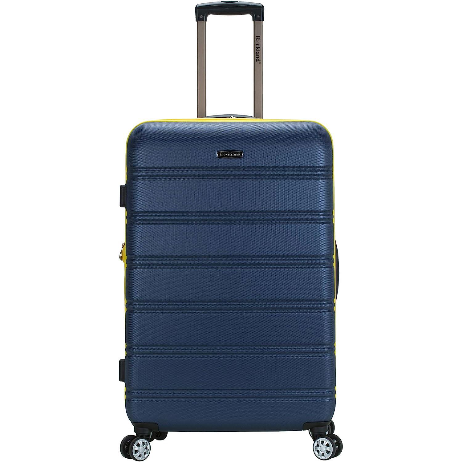 28in Rockland Melbourne Hardside Expandable Spinner Wheel Luggage for $65 Shipped