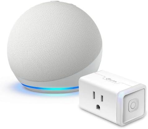 Echo Dot Smart Speaker 5th Gen with Kasa Smart Plug for $23.98