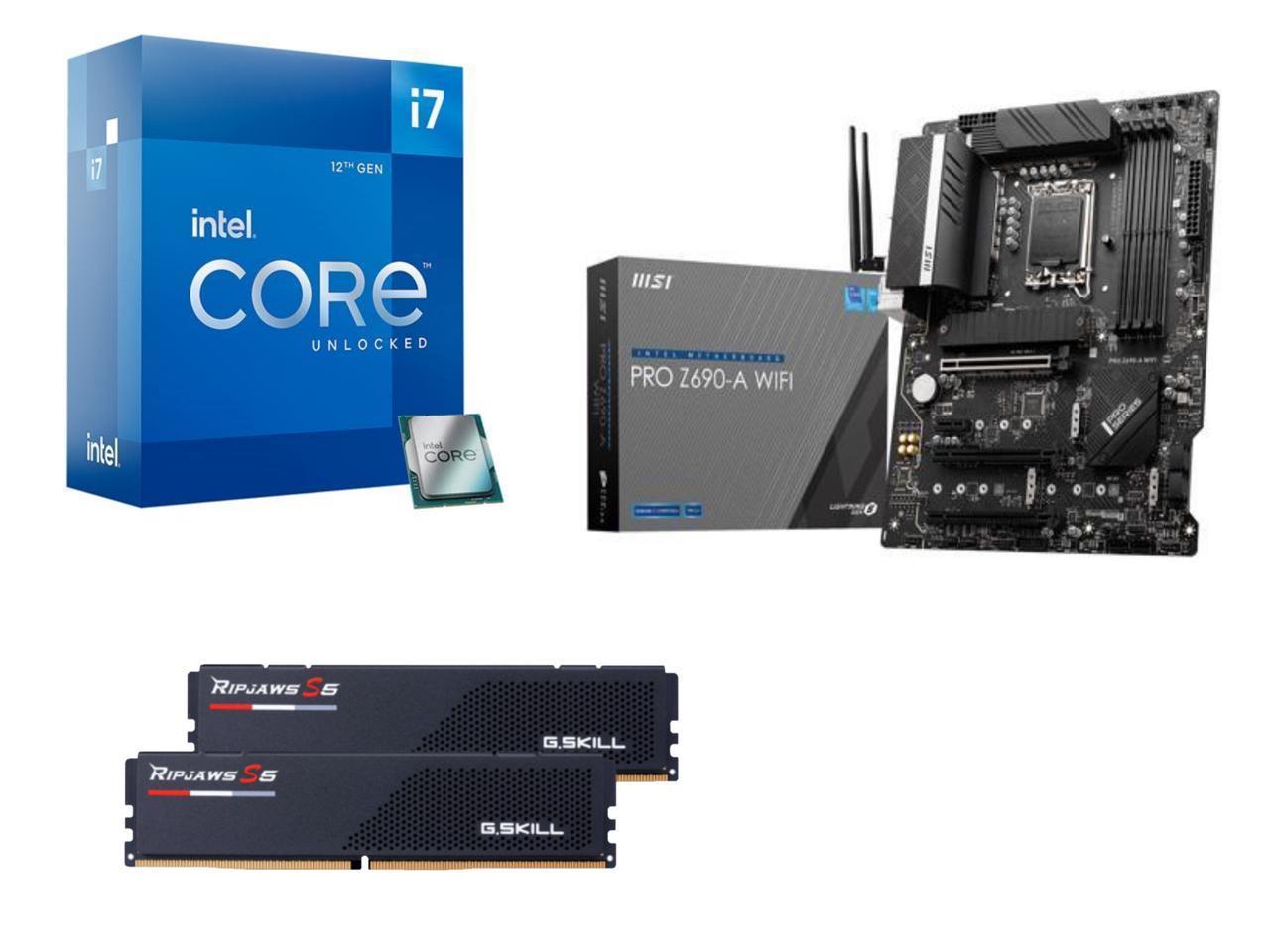 Intel Core i7-12700K Processor + MSI Motherboard + 32GB Memory for $436.99 Shipped