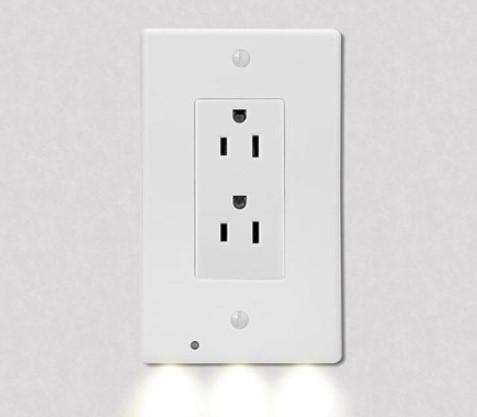 Outlet Covers with Built-In LED Night Light 5 Pack for $15.99