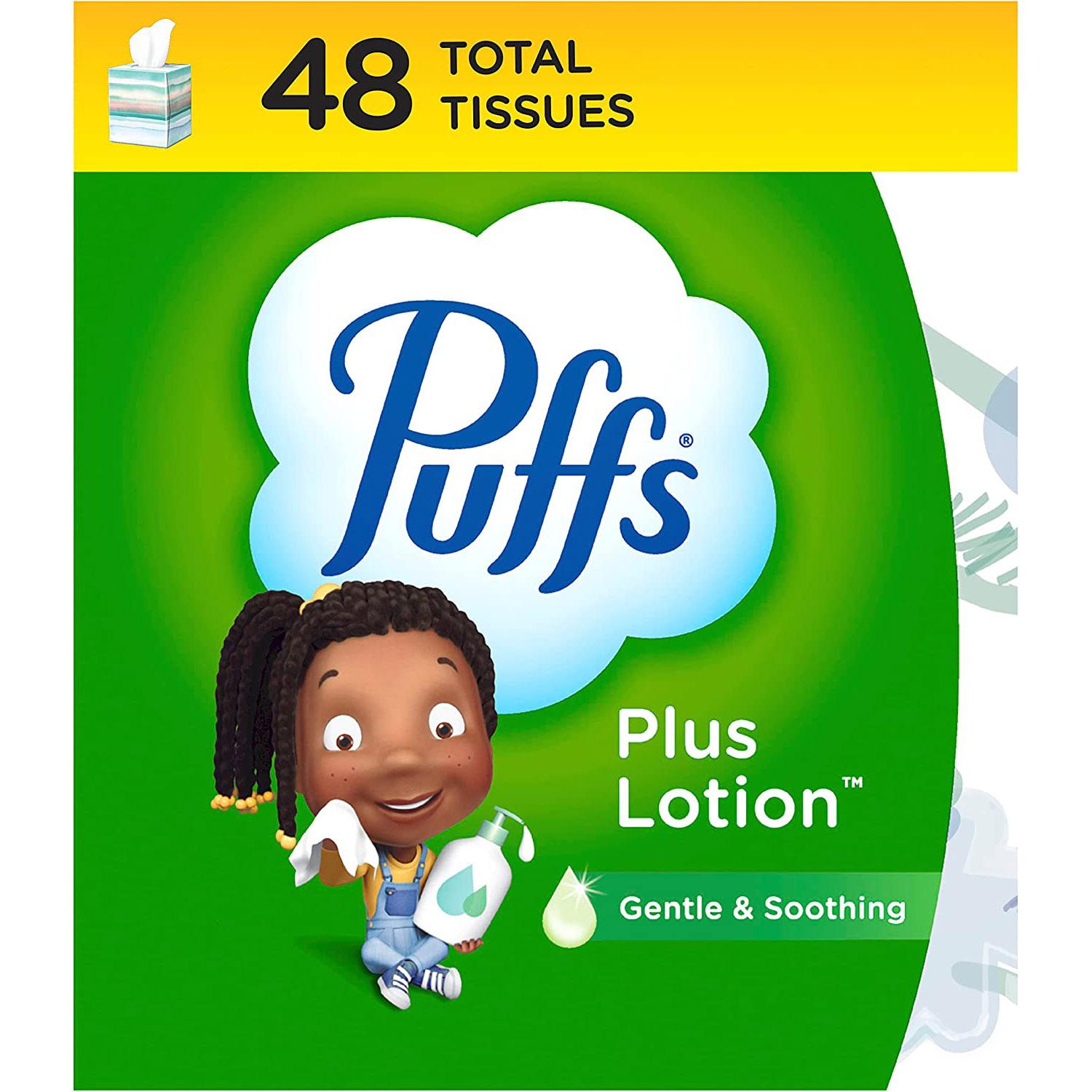 Puffs Plus Lotion Facial Tissue 2 Boxes for $2.98 Shipped