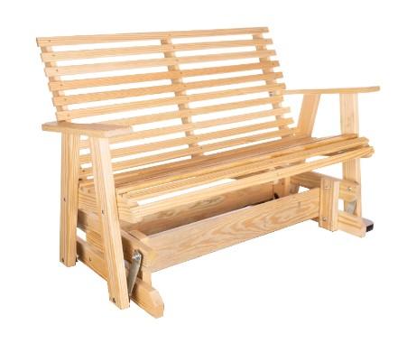 Palmetto Craft Capers Solid Pine Outdoor Glider Bench for $116 Shipped