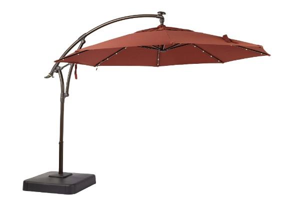 Home Decorators 11ft LED Round Outdoor Patio Umbrella for $249