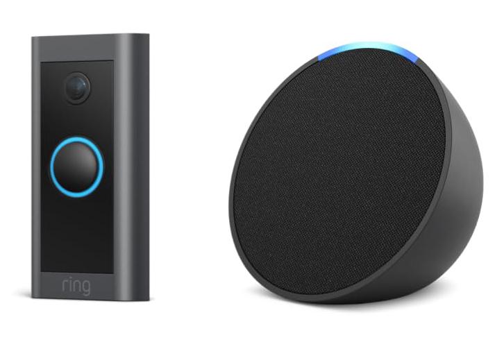 Ring Wired Video Doorbell with Echo Pop Smart Speaker for $39.99 Shipped