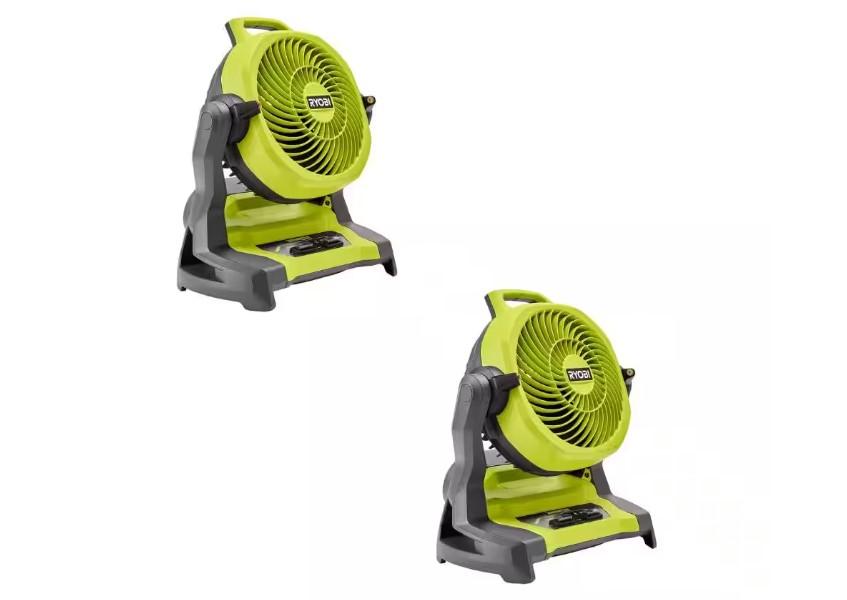 Ryobi One+ 18V Cordless Bucket Top Misting Fan 2-Pack for $99 Shipped