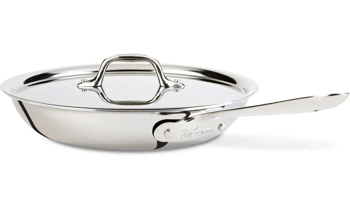 All-Clad 10in Stainless Fry Pan with Lid for $67.96 Shipped