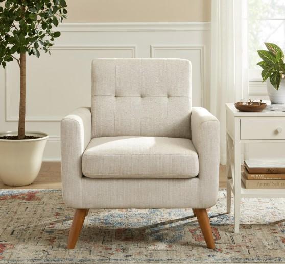 StyleWell Carlsden Riverbed Beige Upholstered Accent Chair for $139 Shipped