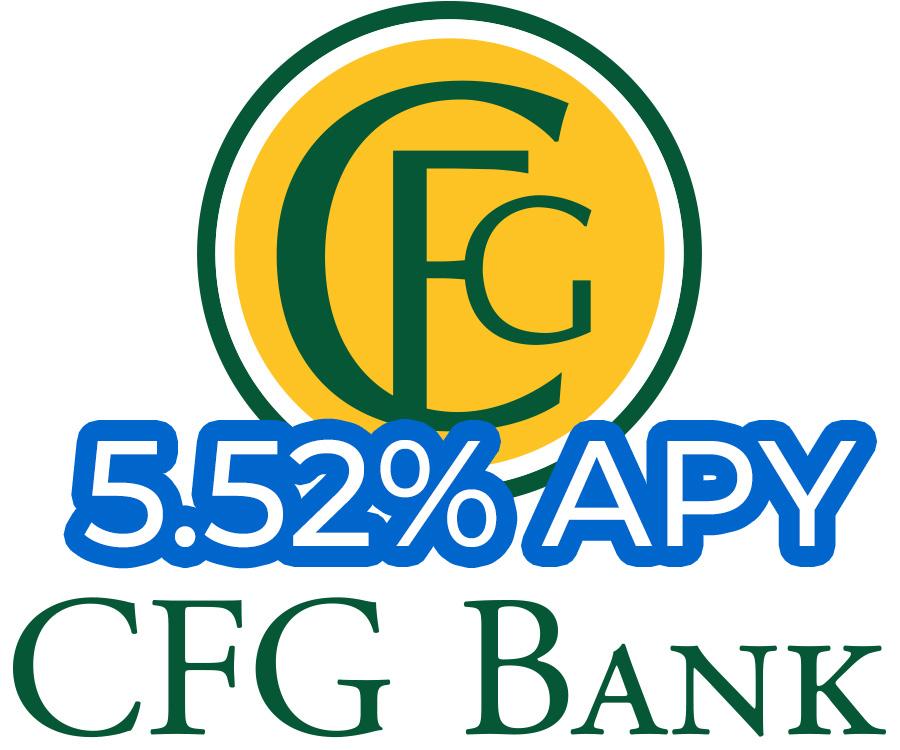 CFG Bank 12-Month CD Certificate of Deposit at 5.52% APY