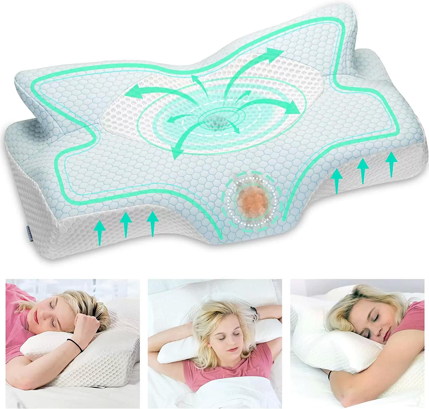 Elviros Cervical Memory Foam Queen Pillows for $17.99 Shipped