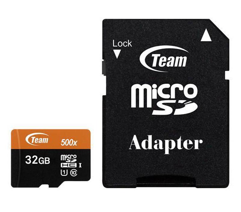 32GB Team microSDHC UHS-I/U1 Class 10 Memory Card for $3.19 Shipped