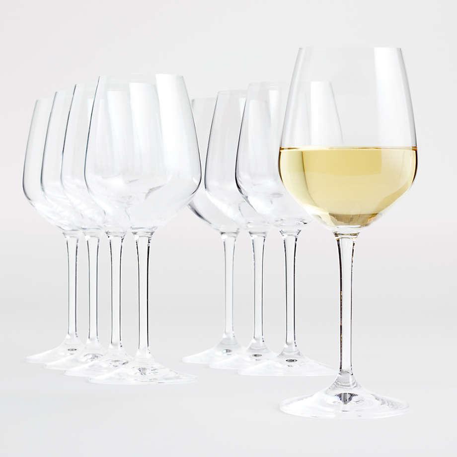 Crate and Barrel Nattie White Wine Glasses 8 Pack for $22.18