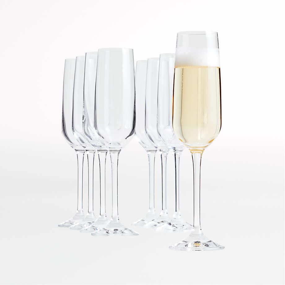 Crate and Barrel Nattie Champagne Glasses Set of 8 for $22.18 Shipped