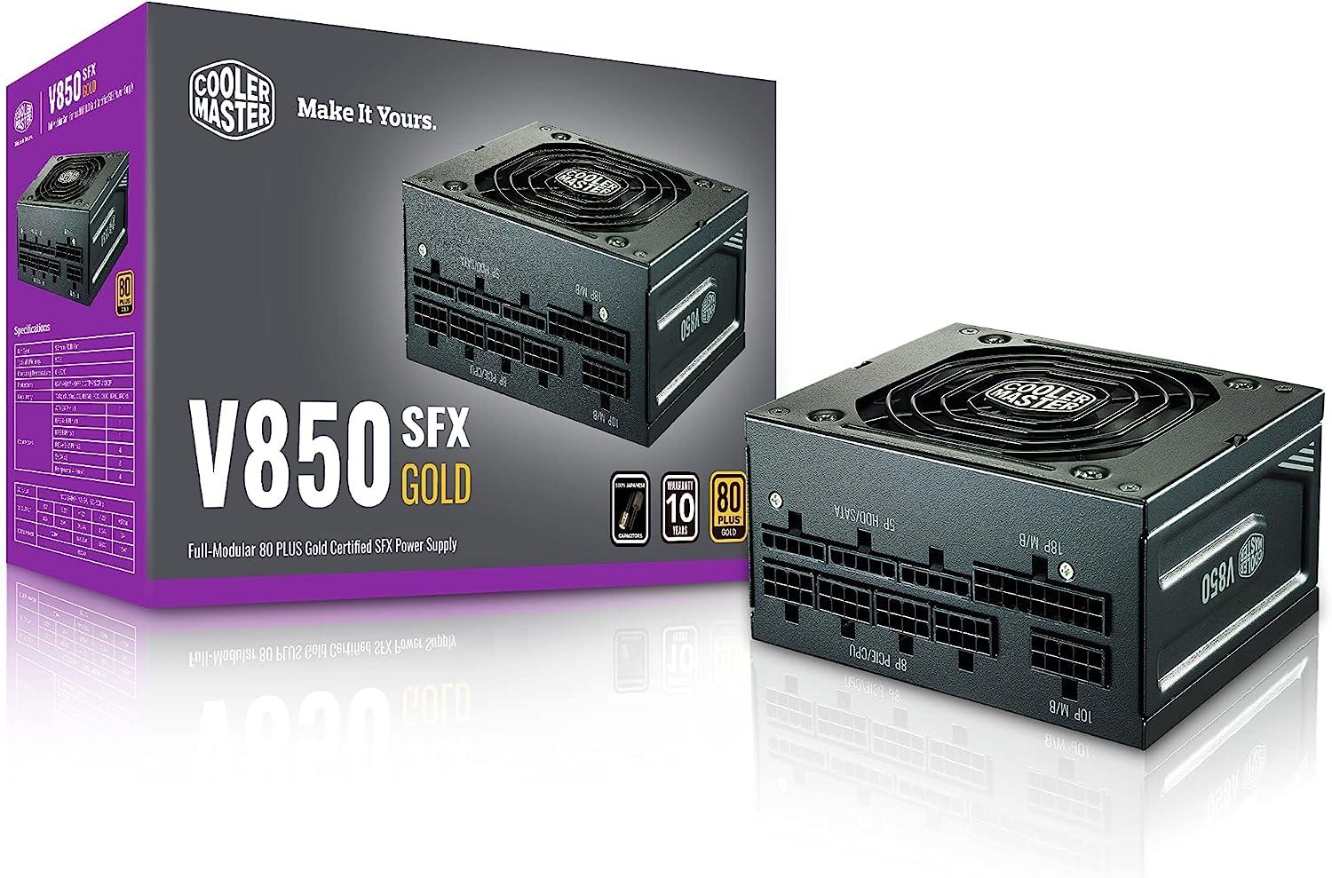 850W Cooler Master V850 SFX 80+ Gold Desktop Power Supply PSU for $115.99 Shipped