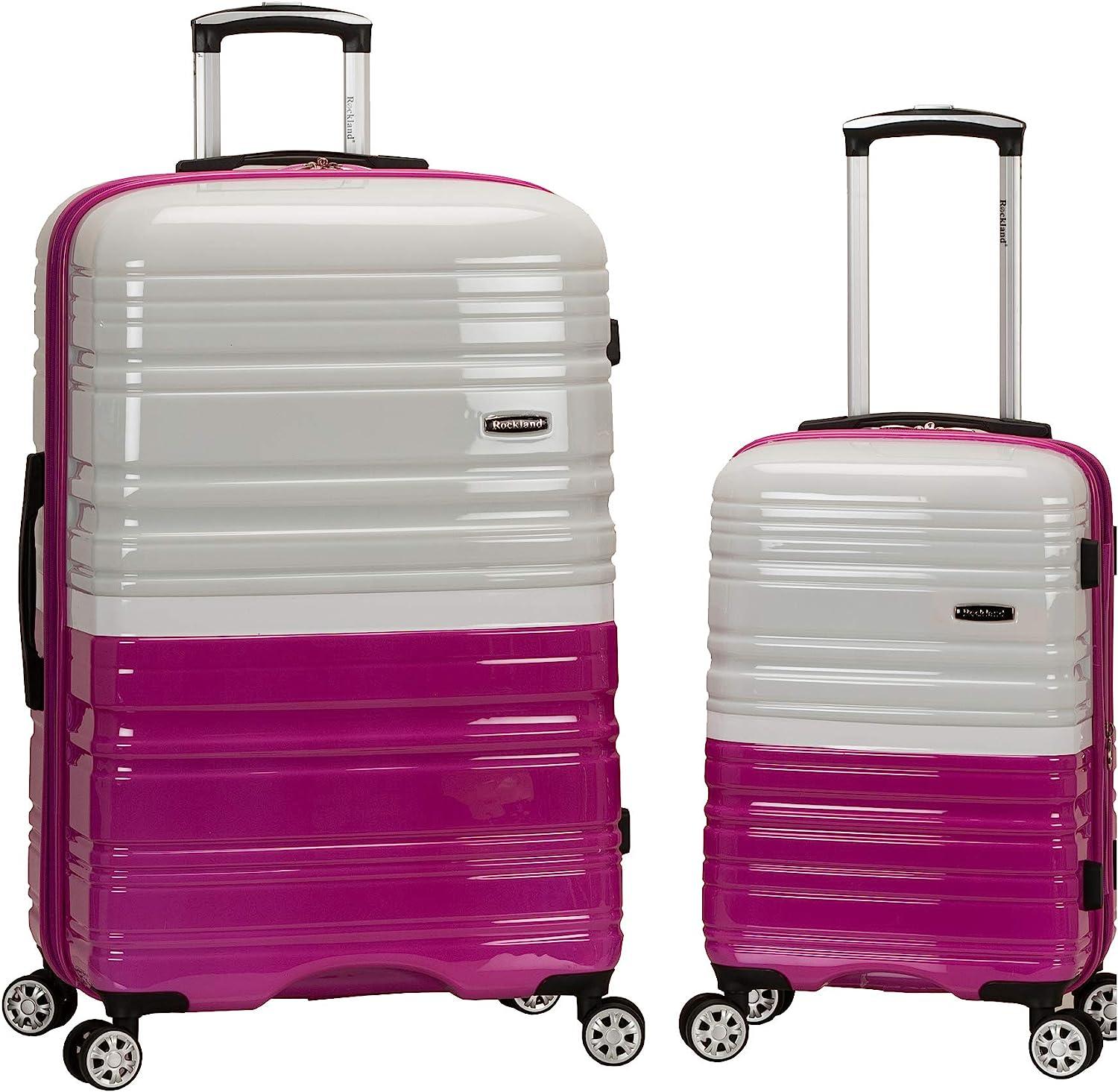 Rockland Melbourne Hardside Spinner Wheel 2-Piece Luggage Set for $70.50 Shipped