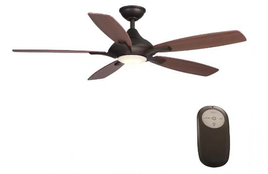 Home Decorators Collection Petersford 52in LED Ceiling Fan for $79.50 Shipped