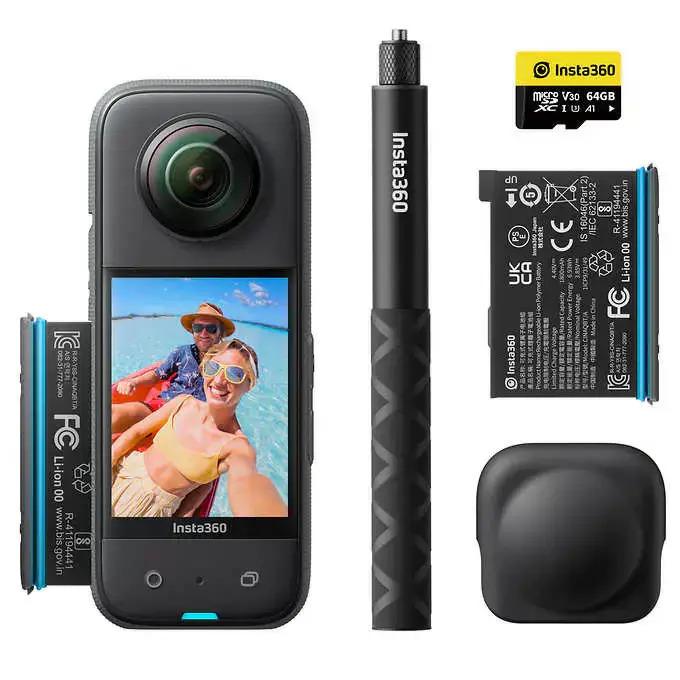 Insta360 X3 5.7K 360 Action Camera Adventure Bundle for $379.99 Shipped