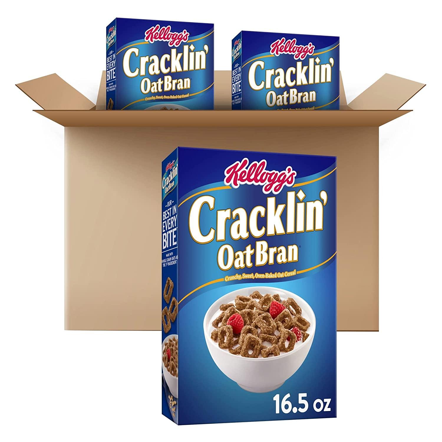 Kelloggs Cracklin Oat Bran Breakfast Cereal for $11.18 Shipped