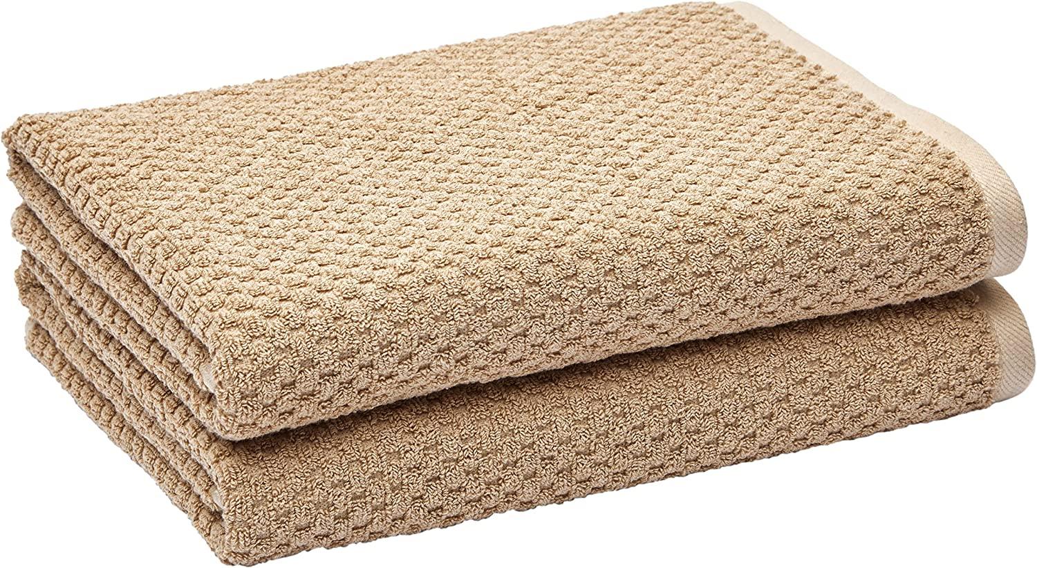 Amazon Basics Odor Resistant Textured Bath Towel 2 Pack for $10.92